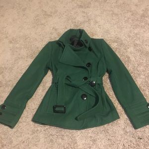 Green Wool Winter Coat
